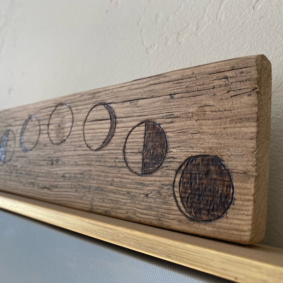 Handmade in Montana - Moon Phases on Barn Wood 🌖 - Picture 4 of 5